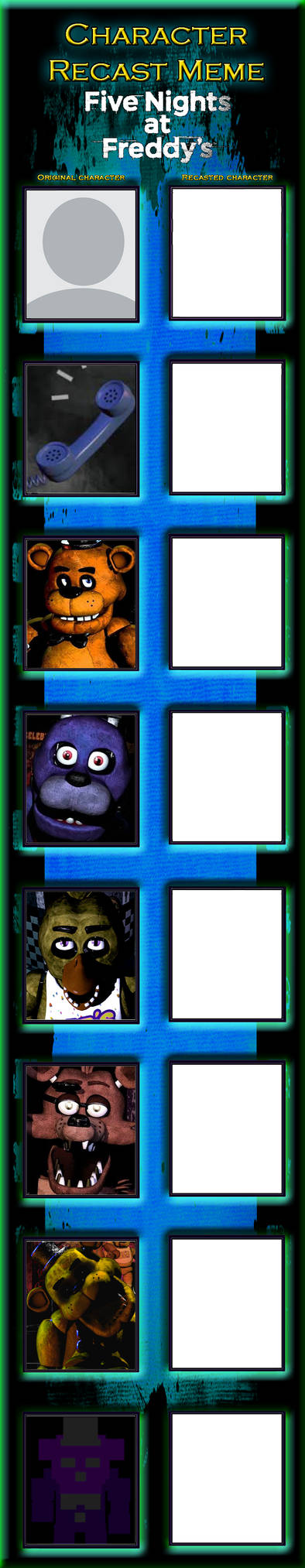 FNAF 1 Recast Blank Meme Template
