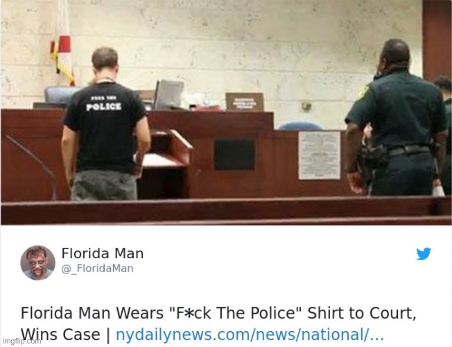 How dare him | image tagged in florida man | made w/ Imgflip meme maker