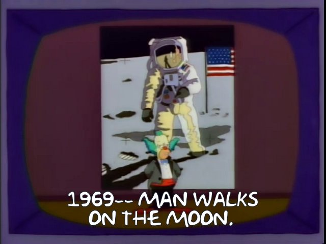 Man Walks On The Moon Blank Meme Template