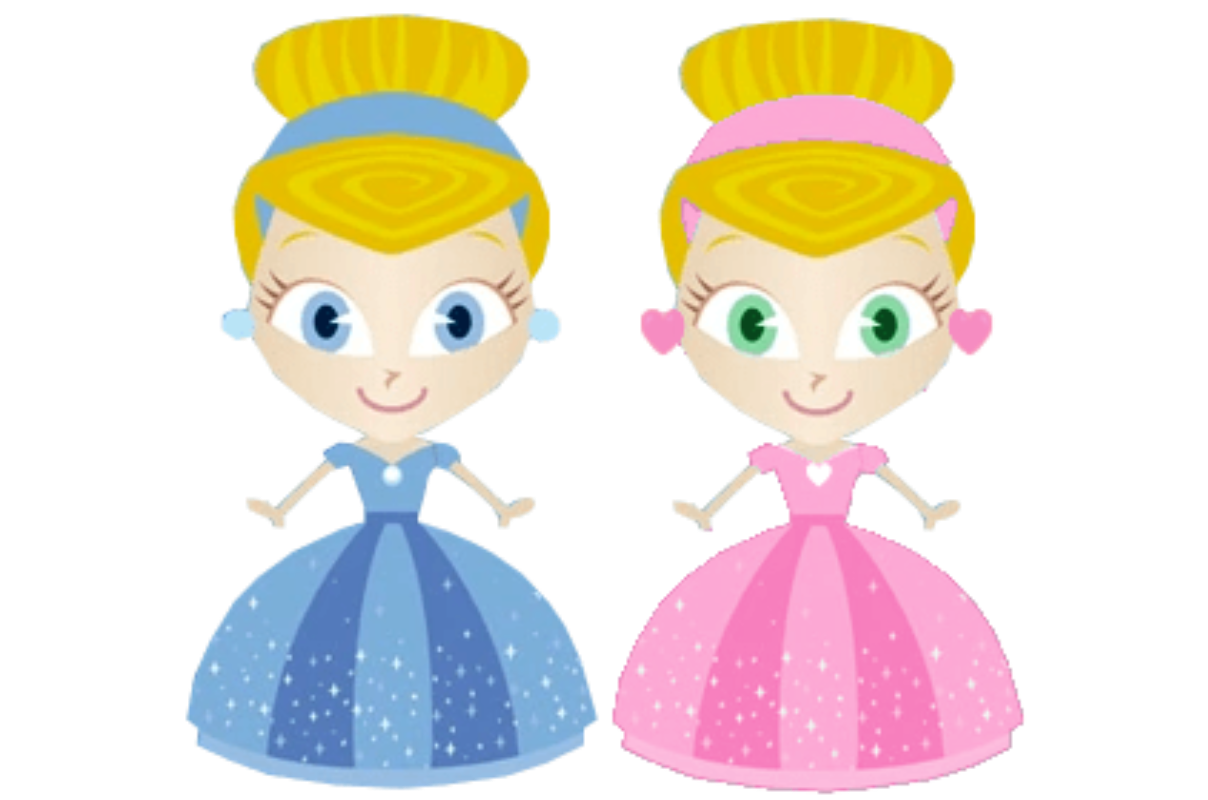 Cindy and Ella (Cinderella Twins) Blank Meme Template