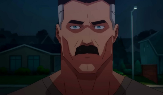 Omni man sigma stare Blank Meme Template