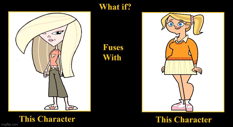 Melanie Melisma Fuses With Emma Welch | image tagged in what if fuses,total drama,emma,growing up creepie,melanie melisma,blondie | made w/ Imgflip meme maker