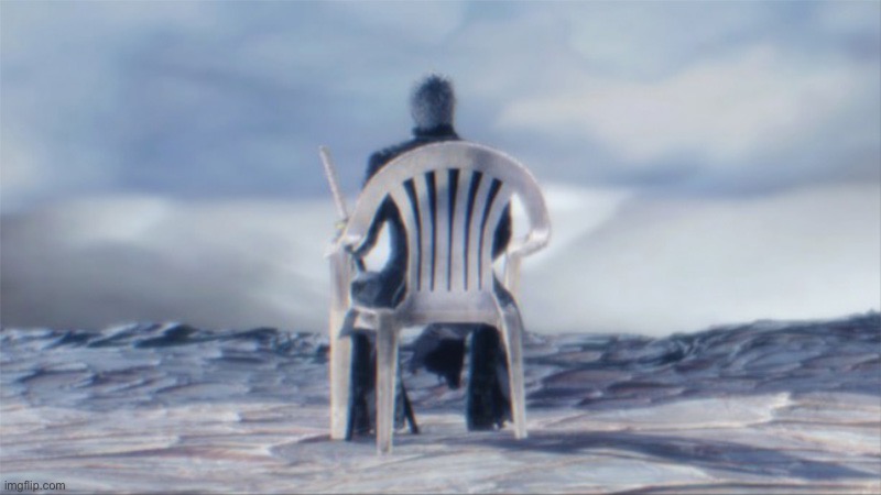 Vergil Chair | image tagged in vergil chair | made w/ Imgflip meme maker