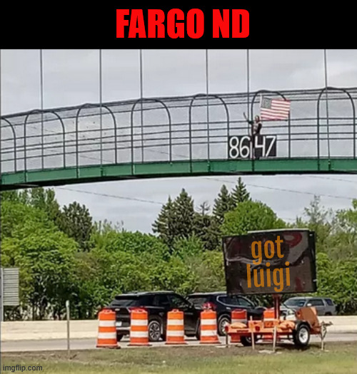 got  luigi | FARGO ND; got luigi | image tagged in got  luigi,8647,target trump,muslium ban,economy,maga minions | made w/ Imgflip meme maker