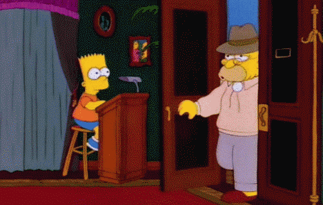 ABE SIMPSON IN&OUT Blank Meme Template