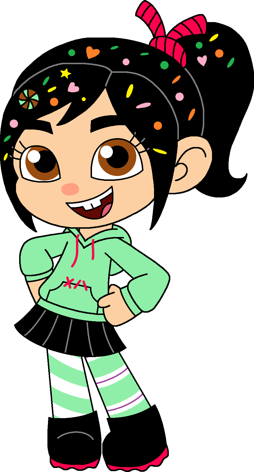 Vanellope von Schweetz Blank Meme Template