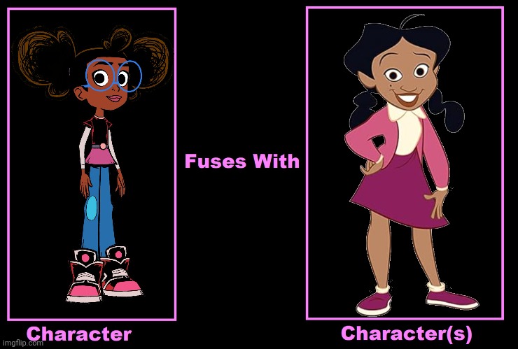 Lunella Lafayette Fuses With Penny Proud | image tagged in what if fuses,lunella lafayette,penny proud,the proud family,moon girl and devil dinosuar,african american | made w/ Imgflip meme maker