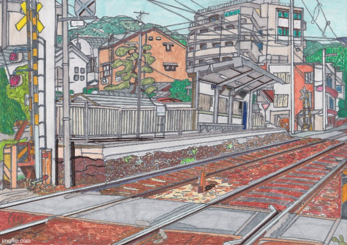 -The train service is delayed. | image tagged in foreign policy,drawings,united artists,deviantart week 2,return of the jedi,i'll never forgive the japanese | made w/ Imgflip meme maker