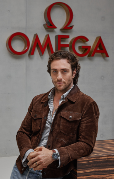 Aaron Taylor-Johnson Omega Ad Blank Meme Template