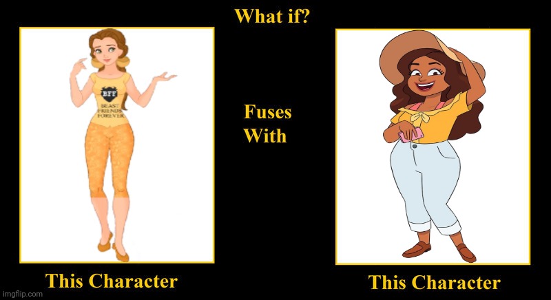 What if Belle Fuses With Kristen Sanchez | image tagged in what if fuses,belle,disney princess,beauty and the beast,hailey's on it,kristen sanchez | made w/ Imgflip meme maker