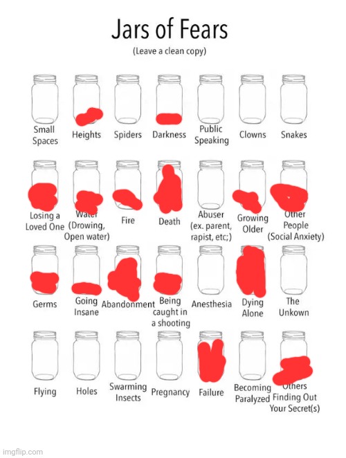 I can't draw | image tagged in jar of fears clear version | made w/ Imgflip meme maker