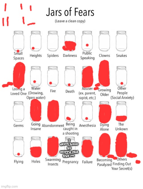 Jar of fears clear version | I don't have to worry abt this rn | image tagged in jar of fears clear version | made w/ Imgflip meme maker