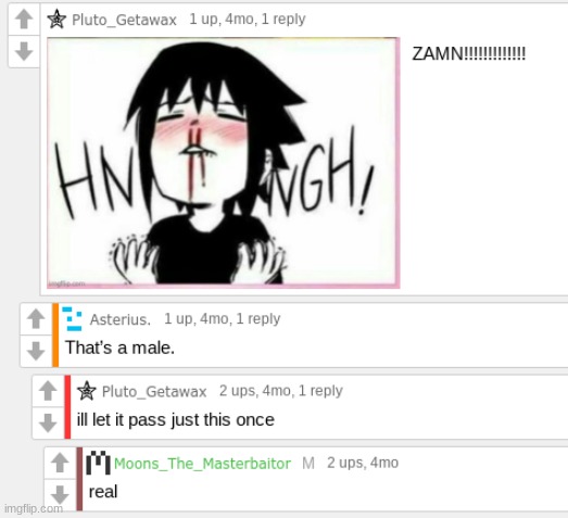 rando comments on my old femboy post | made w/ Imgflip meme maker