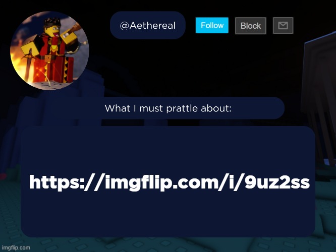 aethereal's forsaken template | https://imgflip.com/i/9uz2ss | image tagged in aethereal's forsaken template | made w/ Imgflip meme maker