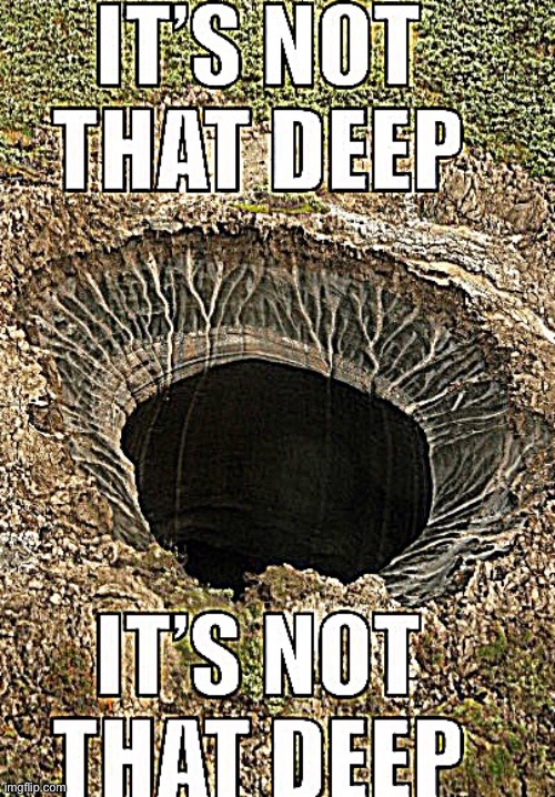 New meme template | image tagged in it s not that deep | made w/ Imgflip meme maker
