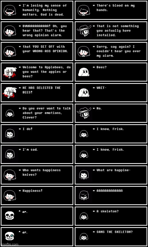 SALOT as the Chara crew! | image tagged in salot,saft,chara,red,undertale,chara generations | made w/ Imgflip meme maker