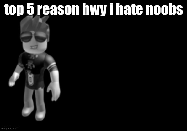 memorium luis | top 5 reason hwy i hate noobs | image tagged in memorium luis | made w/ Imgflip meme maker