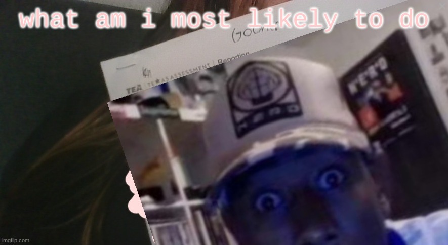 tyler gooner paper | what am i most likely to do | image tagged in tyler gooner paper | made w/ Imgflip meme maker