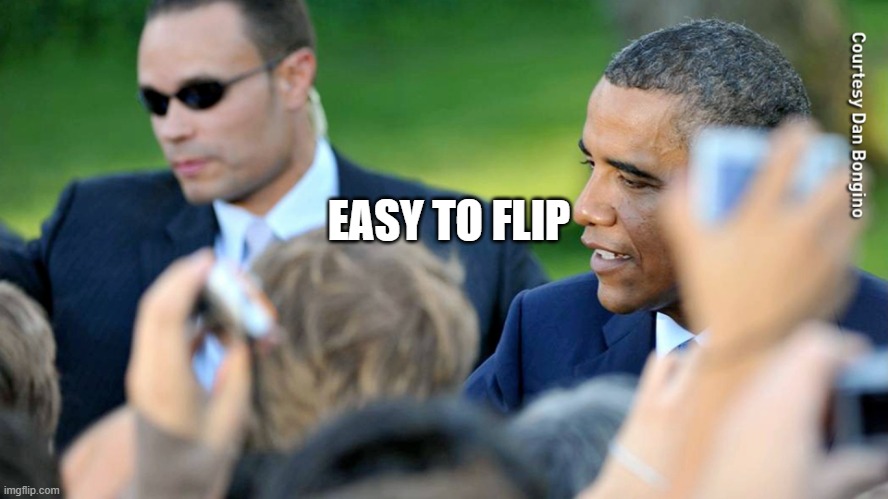 Barrack Obama with Dan Bongino | EASY TO FLIP | image tagged in barrack obama with dan bongino | made w/ Imgflip meme maker