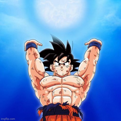 image tagged in goku spirit bomb | made w/ Imgflip meme maker
