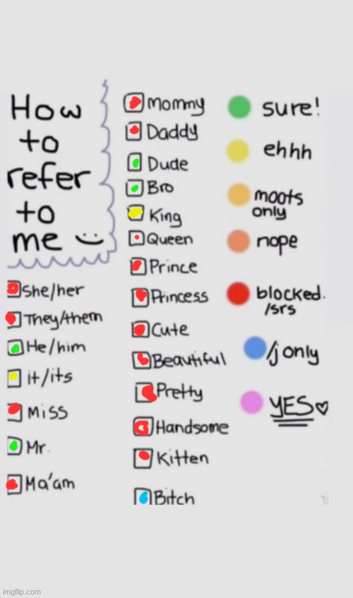How To Refer To Me :) | image tagged in how to refer to me | made w/ Imgflip meme maker