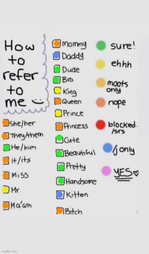 How To Refer To Me :) | image tagged in how to refer to me | made w/ Imgflip meme maker