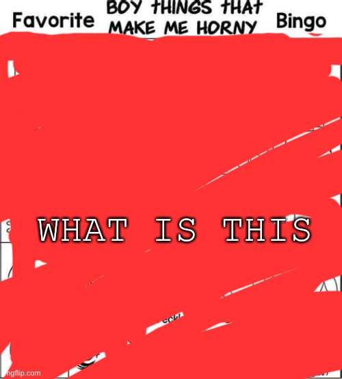 Boy things that make me horny | WHAT IS THIS | image tagged in boy things that make me horny | made w/ Imgflip meme maker