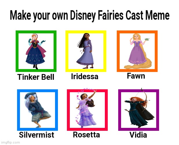 Anna (Tinker Bell) | image tagged in make your own disney fairies cast meme,disney fairies,disney princess,disney princesses,recast,cast meme | made w/ Imgflip meme maker