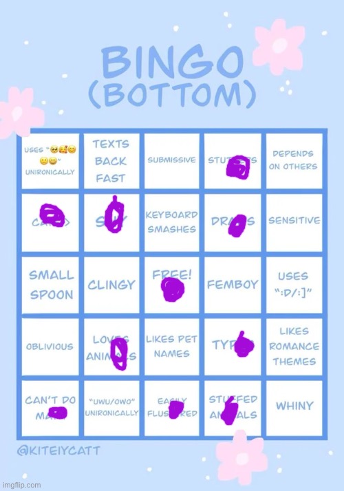 bottom bingo | image tagged in bottom bingo | made w/ Imgflip meme maker