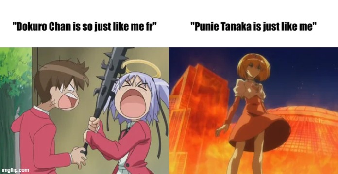Dokuro fans are edgy but Punie fans are a menace to society as a whole | image tagged in angel,edgy | made w/ Imgflip meme maker