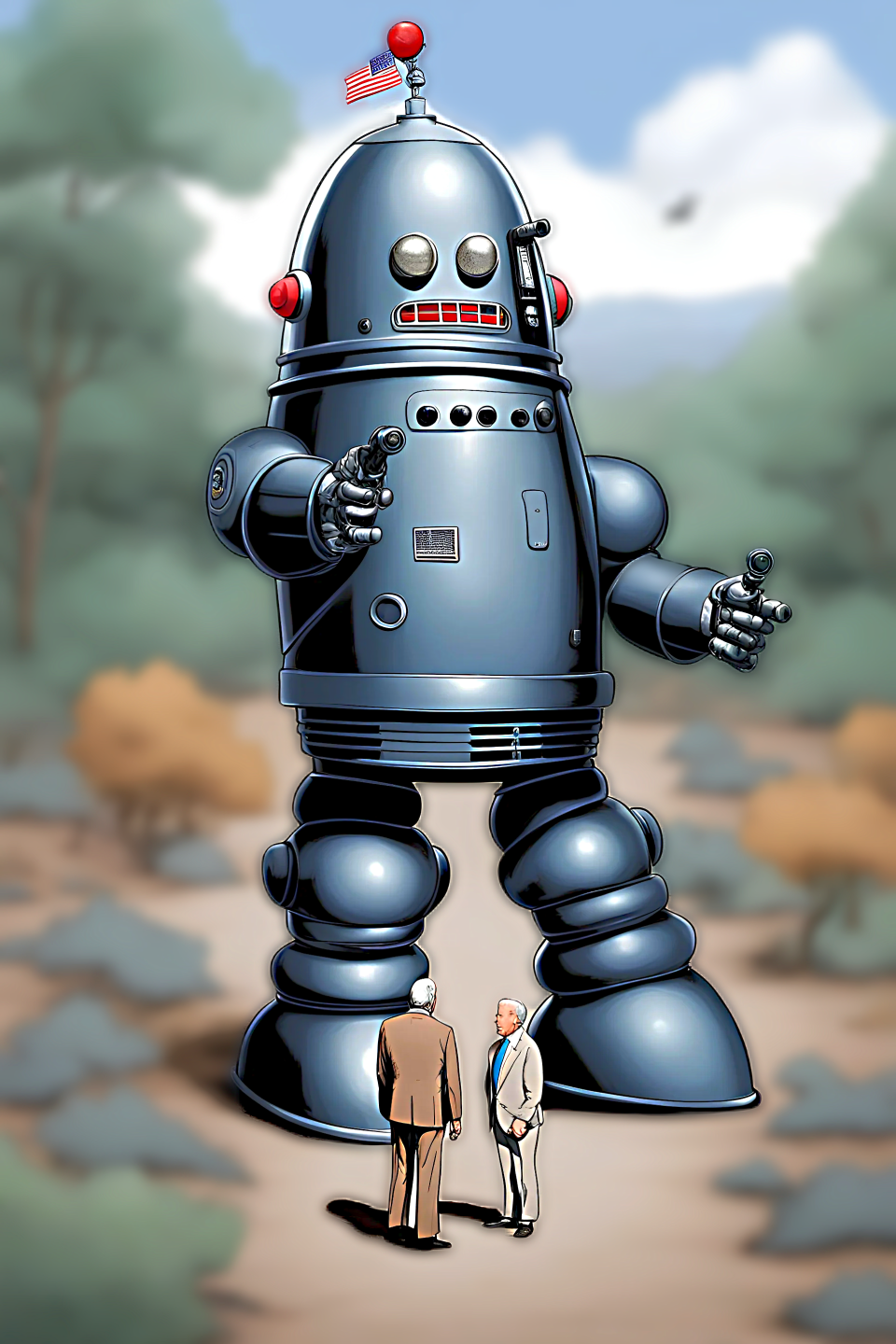 High Quality Robby the Autopen Robot Blank Meme Template
