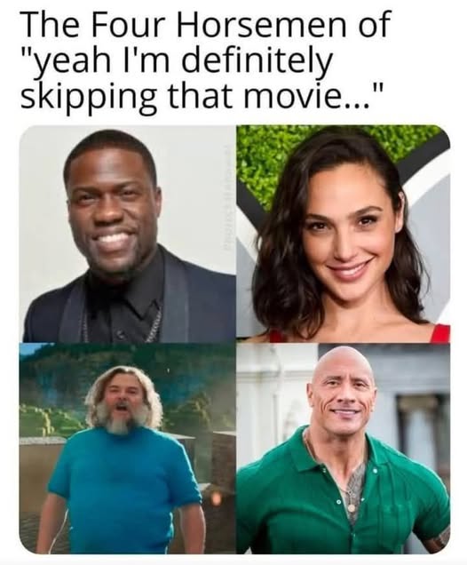 4 horsemen of skipping Blank Meme Template