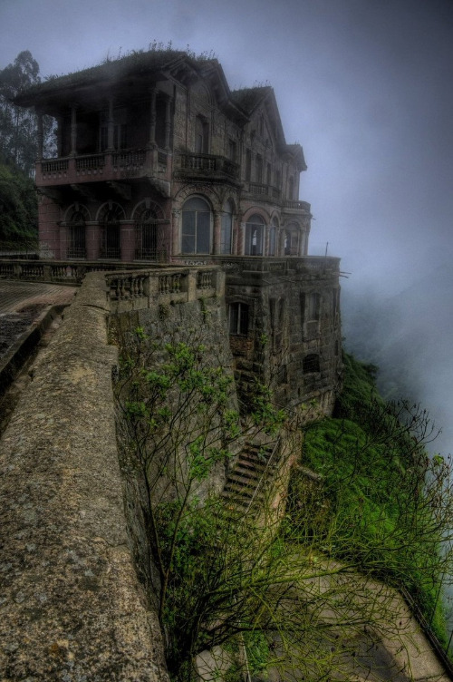 Haunted | image tagged in haunted house,eerie,spooky,beautiful,fog,abandoned | made w/ Imgflip meme maker