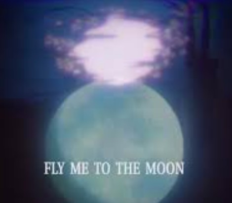 NGE Fly Me To The Moon end credits Blank Meme Template