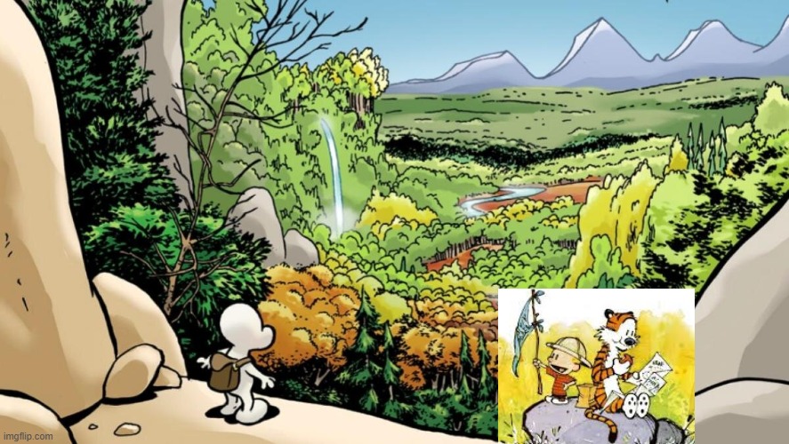 Calvin, Hobbes & Phone Bone | image tagged in cartoons,stories,calvin and hobbes | made w/ Imgflip meme maker