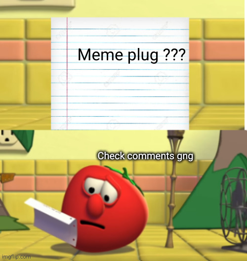 scary alert | Meme plug ??? Check comments gng | image tagged in bob looking at script | made w/ Imgflip meme maker