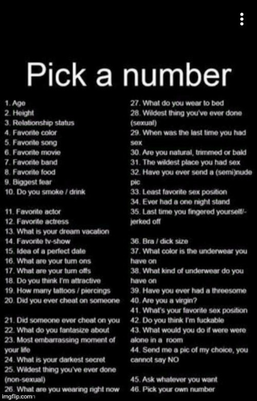 shhh | image tagged in pick a number | made w/ Imgflip meme maker