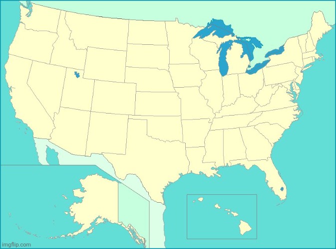 Top comment eliminates a state until 1 remains part 1 | image tagged in usa map | made w/ Imgflip meme maker
