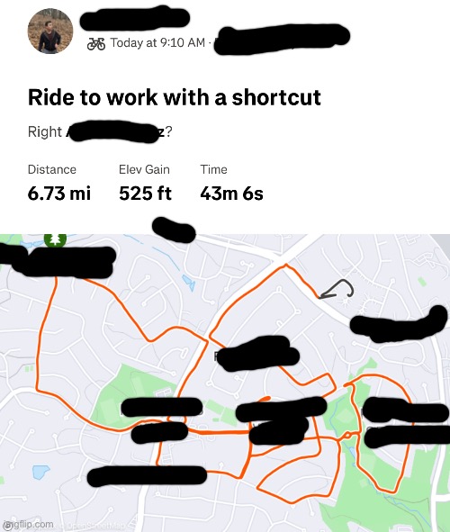 Casual 6 mile ride before 10 | made w/ Imgflip meme maker