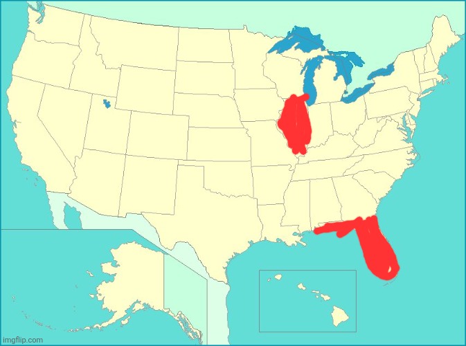 Top comment eliminates a state until 1 remains part 3 | image tagged in usa map | made w/ Imgflip meme maker