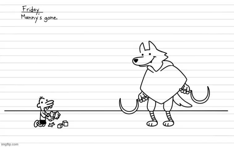 Image title | image tagged in diary of a wimpy kid,puss in boots,oh wow are you actually reading these tags | made w/ Imgflip meme maker