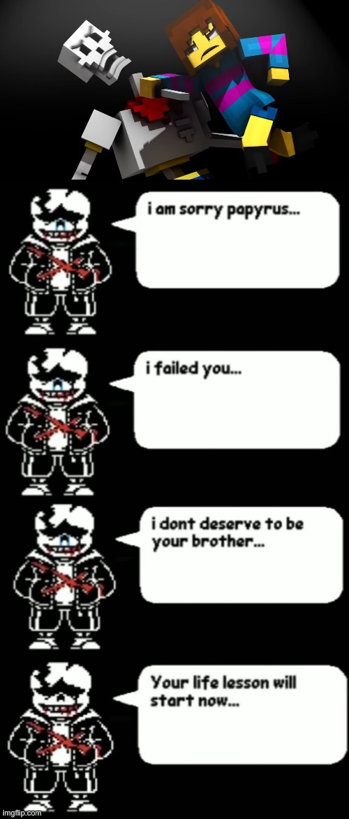 How far must you go, that you make sans feel really upset? | made w/ Imgflip meme maker