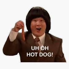 Uh oh Hotdog Blank Meme Template