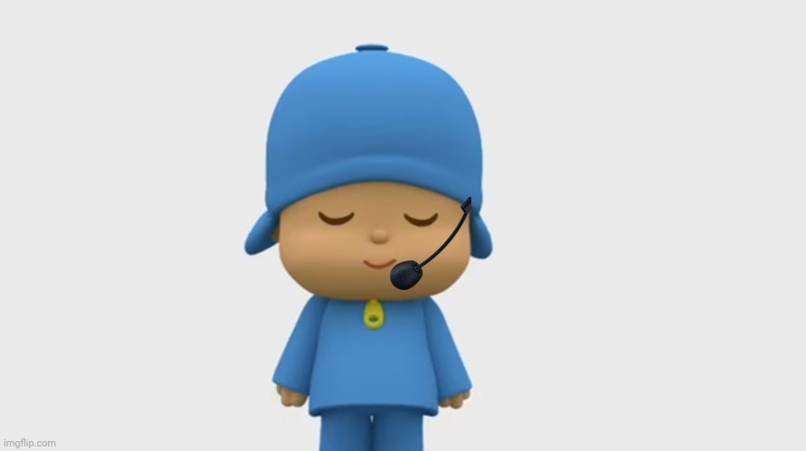 Pocoyo headphone | image tagged in pocoyo very sleepy | made w/ Imgflip meme maker