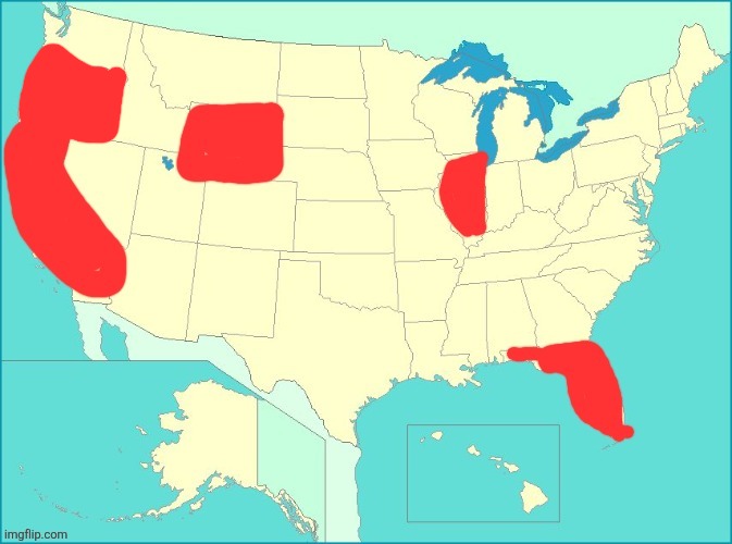 Top comment eliminates a state until 1 remains part 6 | made w/ Imgflip meme maker
