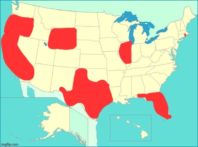 Top comment eliminates a state until 1 remains part 8 | made w/ Imgflip meme maker