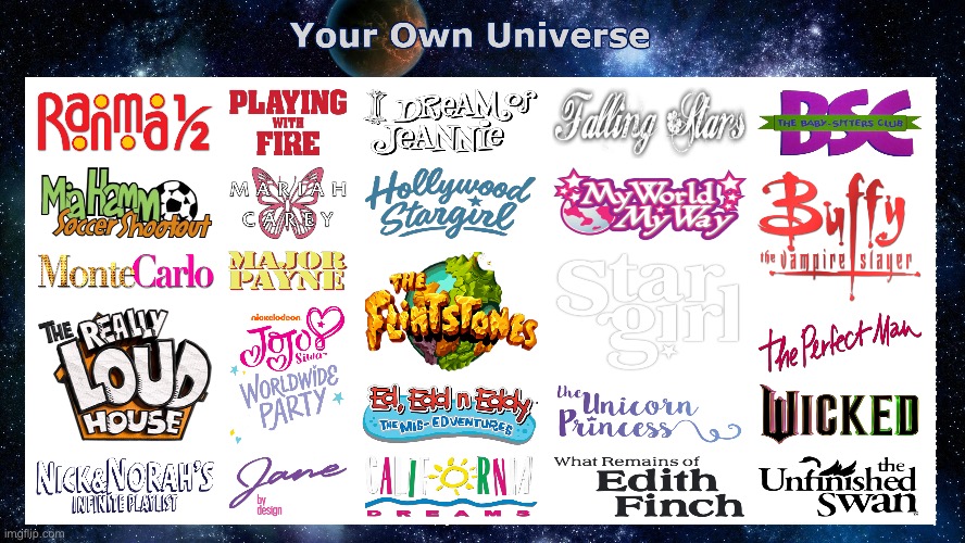 Part 2 | image tagged in jojo siwa,ed edd n eddy,buffy the vampire slayer,flintstones,loud house,mariah carey | made w/ Imgflip meme maker