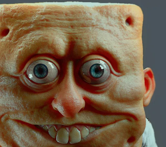 3d SpongeBob Blank Meme Template