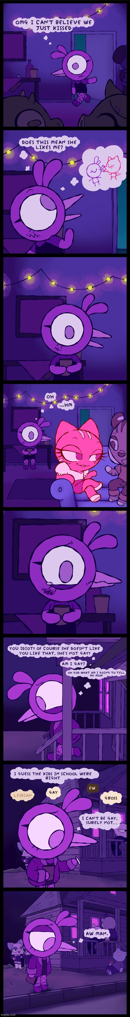 I genuinely feel bad for Bird after this. | image tagged in bird,cat,kiss,gay,lesbian,smoking | made w/ Imgflip meme maker