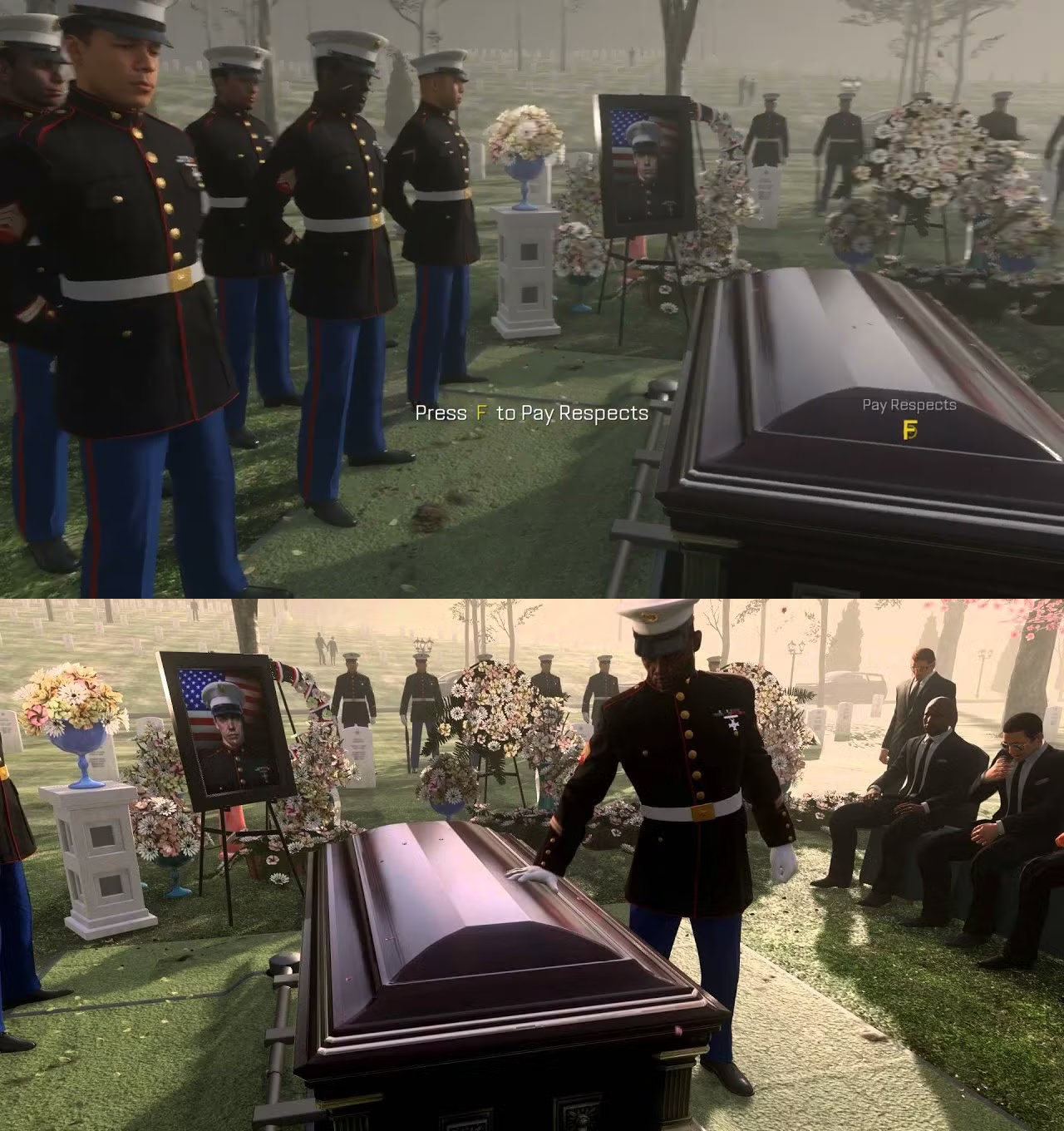 press F to pay respect Blank Meme Template